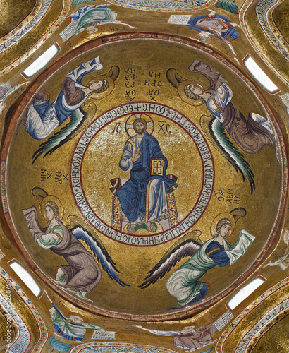 Palermo - Mosaic of Jesus Christ from chruch La Martorana