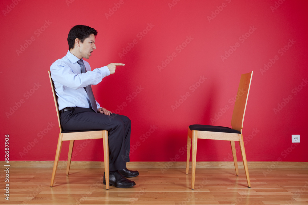 Fototapeta premium Businessman pointing
