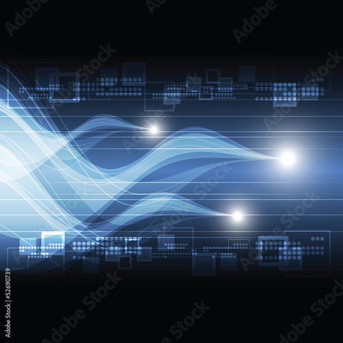 abstract light beam