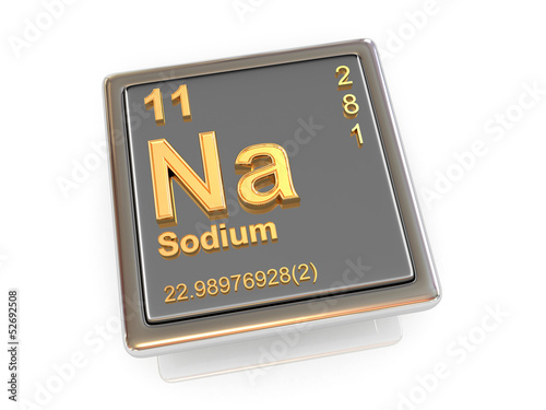 Sodium. Chemical element.