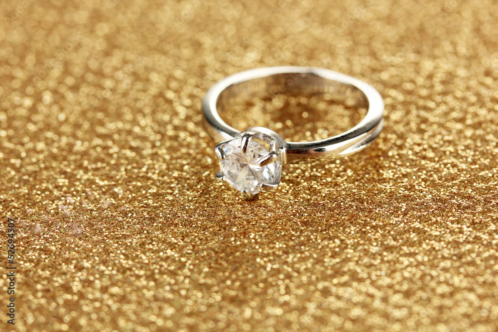 Ring on bright background Ring on bright background