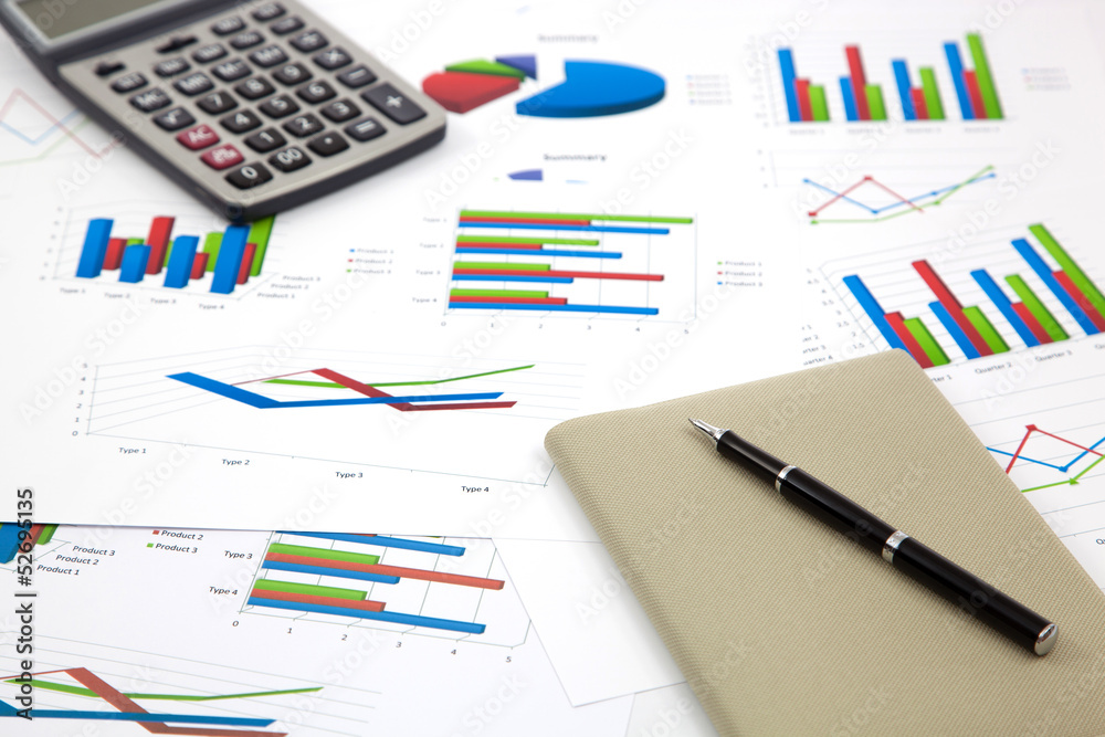 business chart showing financial success