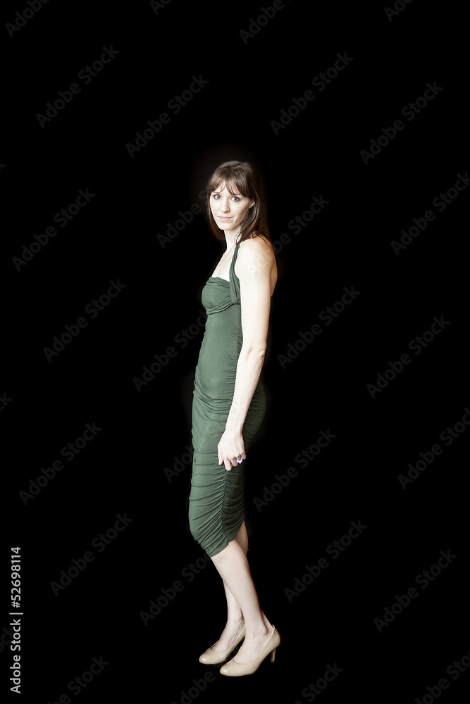 Beautiful Young Woman with Brown Hair and Eyes Beautiful Young Woman with Brown Hair and Eyes