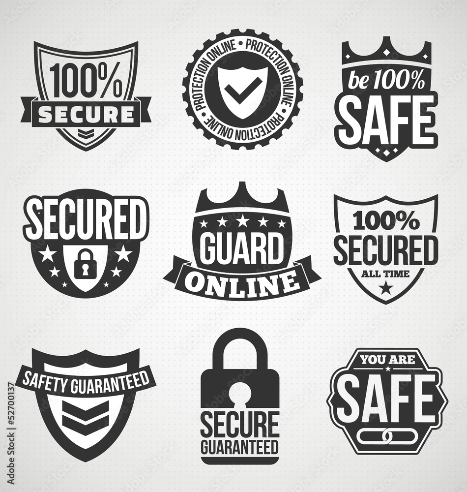 Obraz premium Security labels