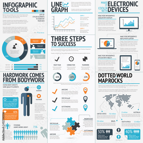 Big set of infographic elements vector EPS10