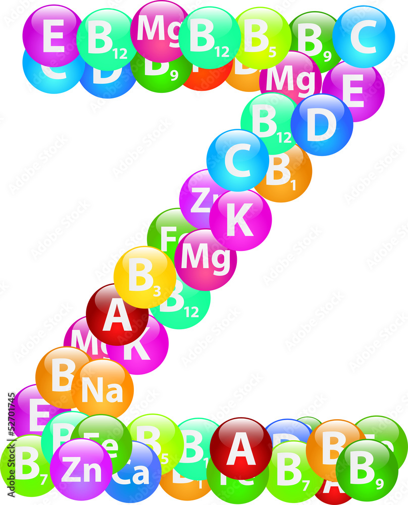 Vitamin Letter Z Vitamin Letter Z