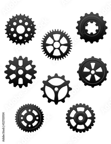 Pinions and gears set