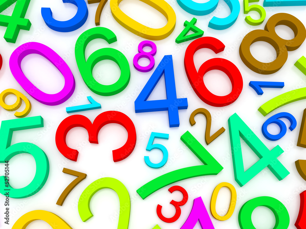 Background of numbers. Background of numbers.