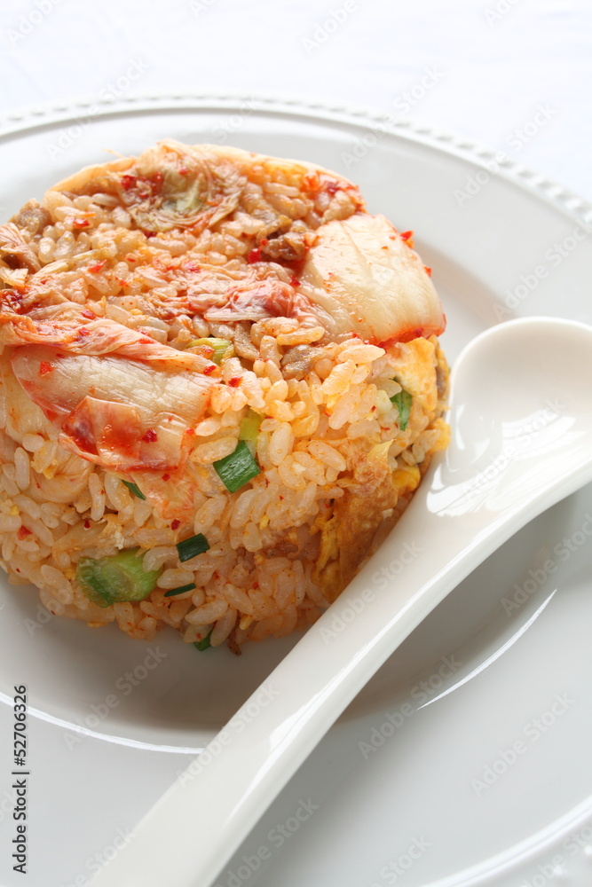 korean cuisine, kimchi and pork fried rice korean cuisine, kimchi and pork fried rice