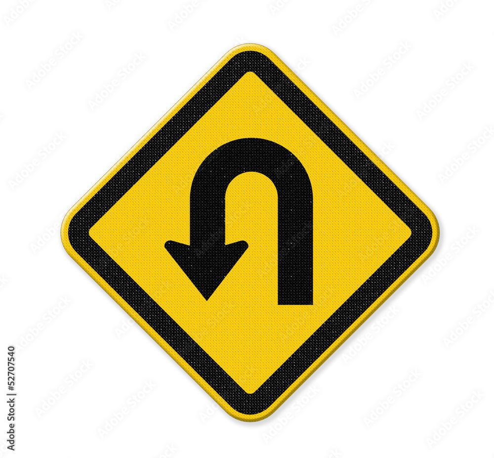 U-Turn Roadsign U-Turn Roadsign
