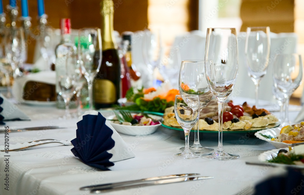 Fototapeta premium Wedding table