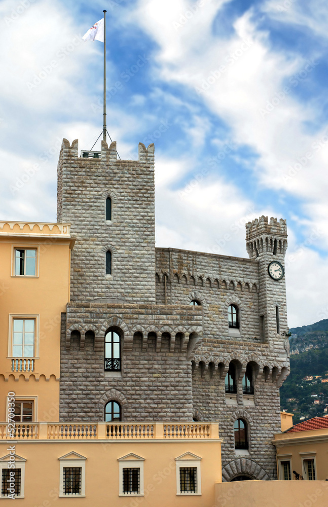 Turret of Royal Palace - Chateau Grimaldi in Monaco