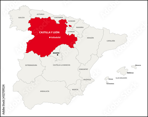Autonome Region Kastilien und Le  n  Spanien