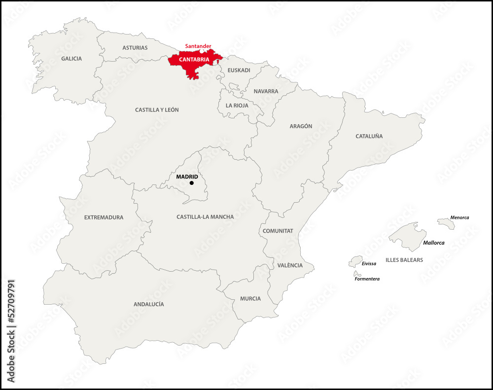 Fototapeta premium Region autonomiczny Kantabrii, Hiszpania