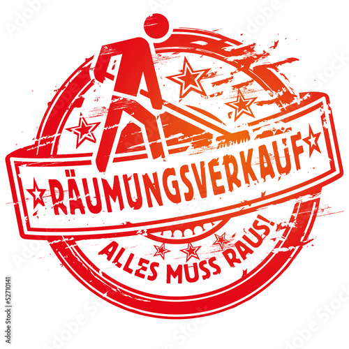 Stempel Räumungsverkauf