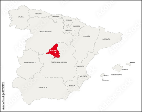 Autonome Gemeinschaft Madrid  Spanien