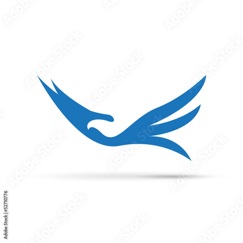 Vector Logo birds in flight
