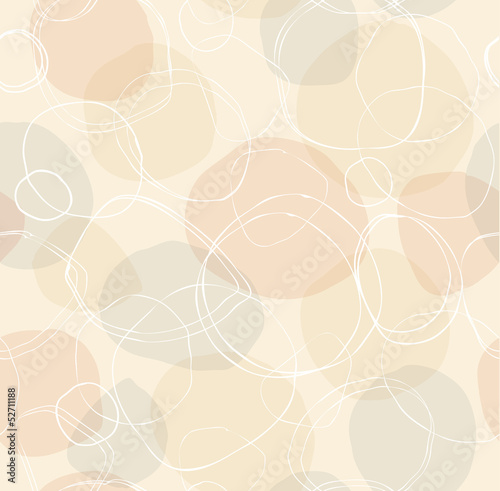 Light seamless abstract pattern with circles