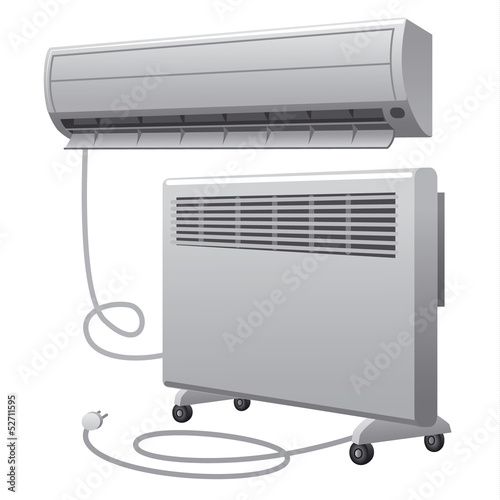air conditioning and oil heater