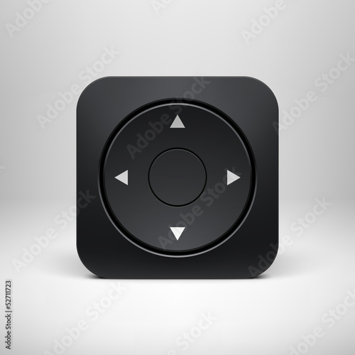 Technology Black Joystick App Icon