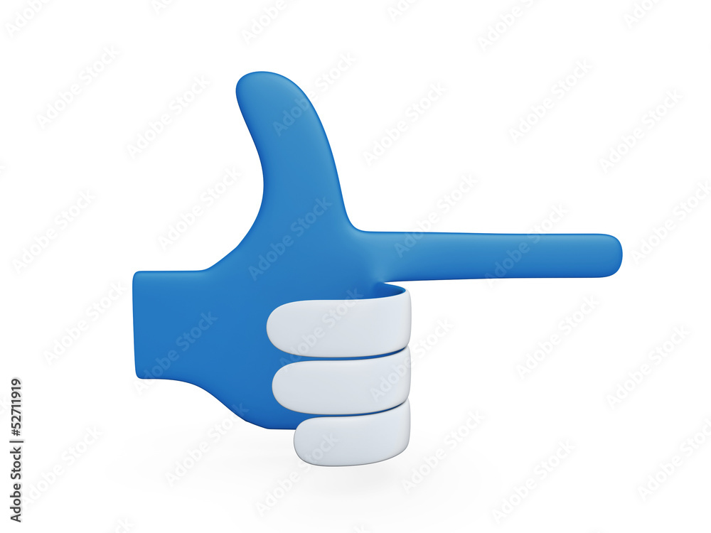 blue paper hand gun blue paper hand gun