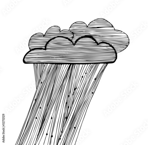linear rain clouds