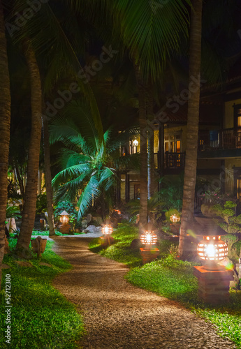 footpath in a hotel