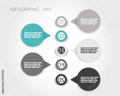 turquoise striped infographic rings