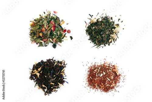 white, green, black and rooibos tea