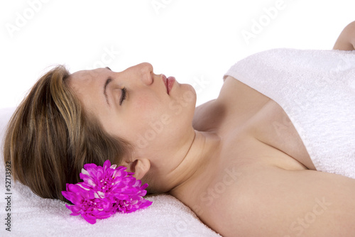 Day spa aroma therapy massage table