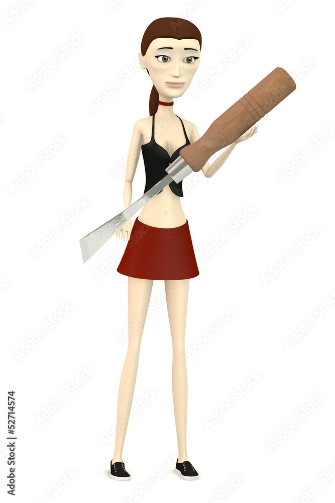 3d render of cartooon character with chisel 3d render of cartooon character with chisel