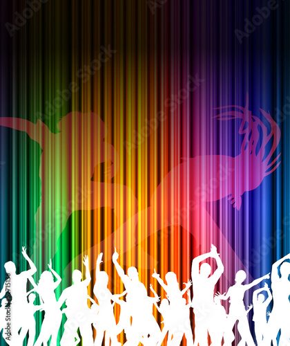 Abstract music dance background