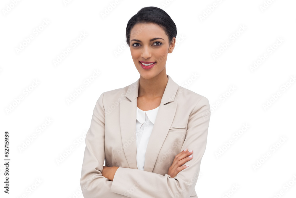 Smiling businesswoman with arms crossed Smiling businesswoman with arms crossed