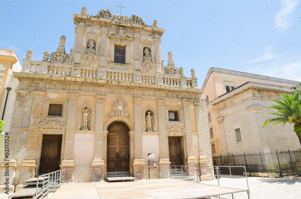 Fototapeta premium The Purgatorio Church in Castelvetrano, Sicily, Italy