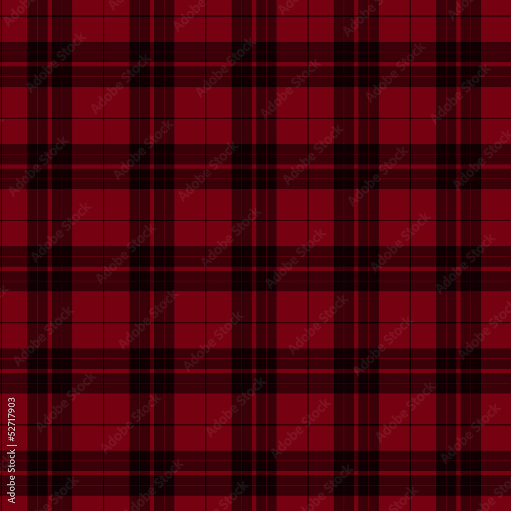 Obraz premium Red and Black Plaid Fabric Background