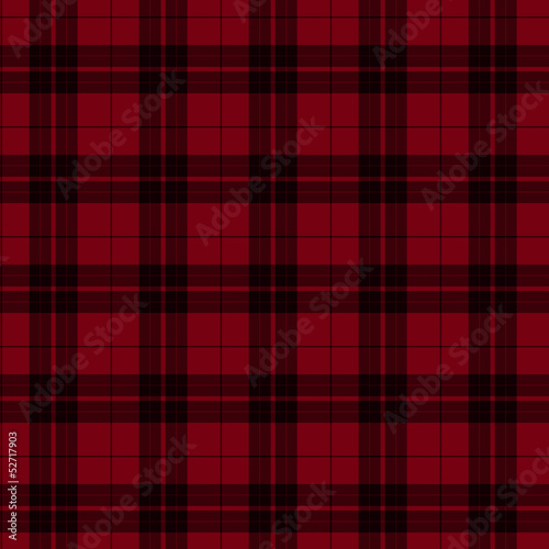 Red and Black Plaid Fabric Background