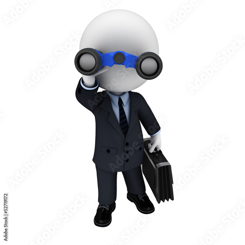 3d white people as business man © pixdesign123