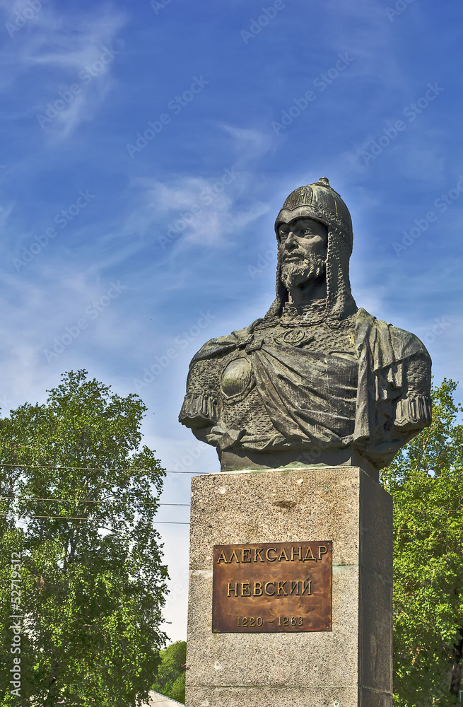 Obraz premium monument to Alexander Nevsky, Pereslavl-Zalessky