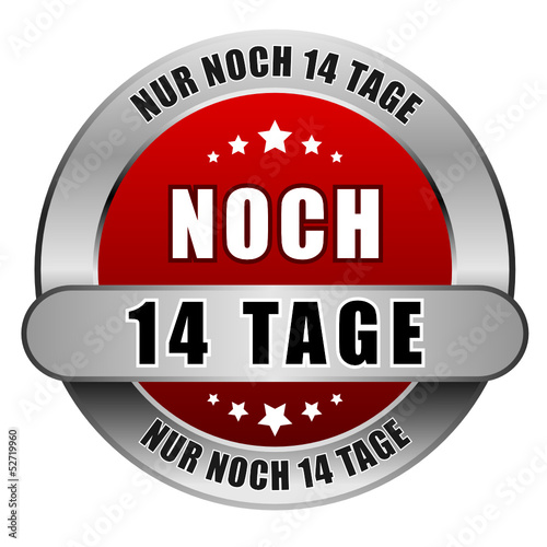 5 Star Button rot NOCH 14 TAGE NN14T NN14T