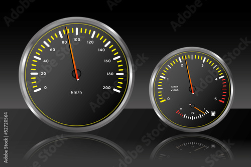 Auto Tachometer Armaturenbrett Geschwindigkeit Tankanzeige 3
