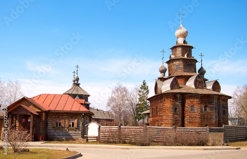 The museum of wooden architecture in Suzdal