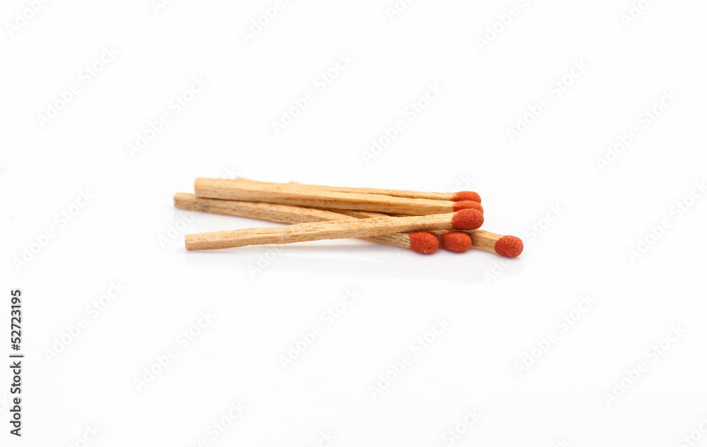 Isolated group of matchstick