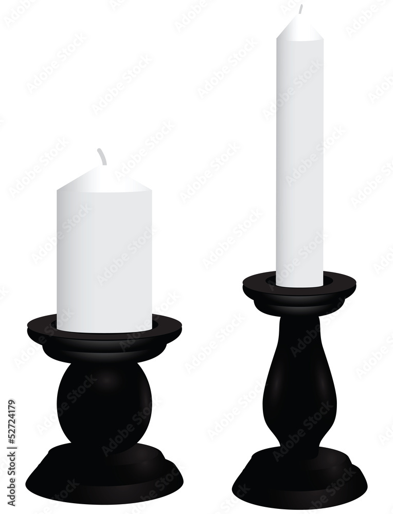 Black candlesticks Black candlesticks