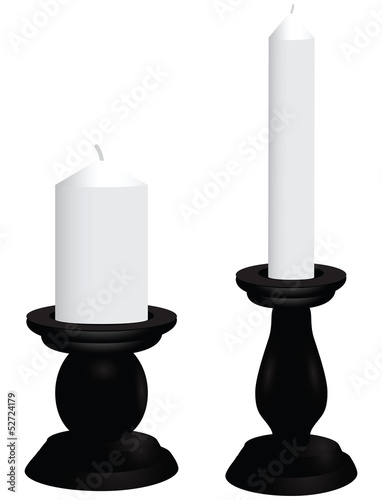 Black candlesticks