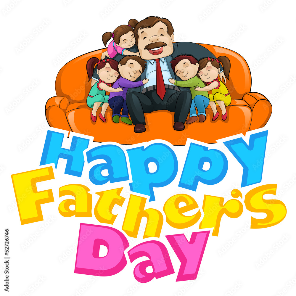vector illustration of father with kid in Father's Day vector illustration of father with kid in Father's Day