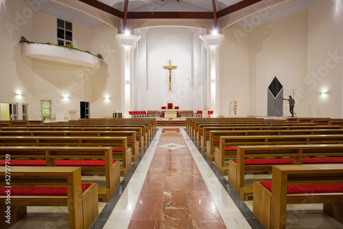 Modern church interior