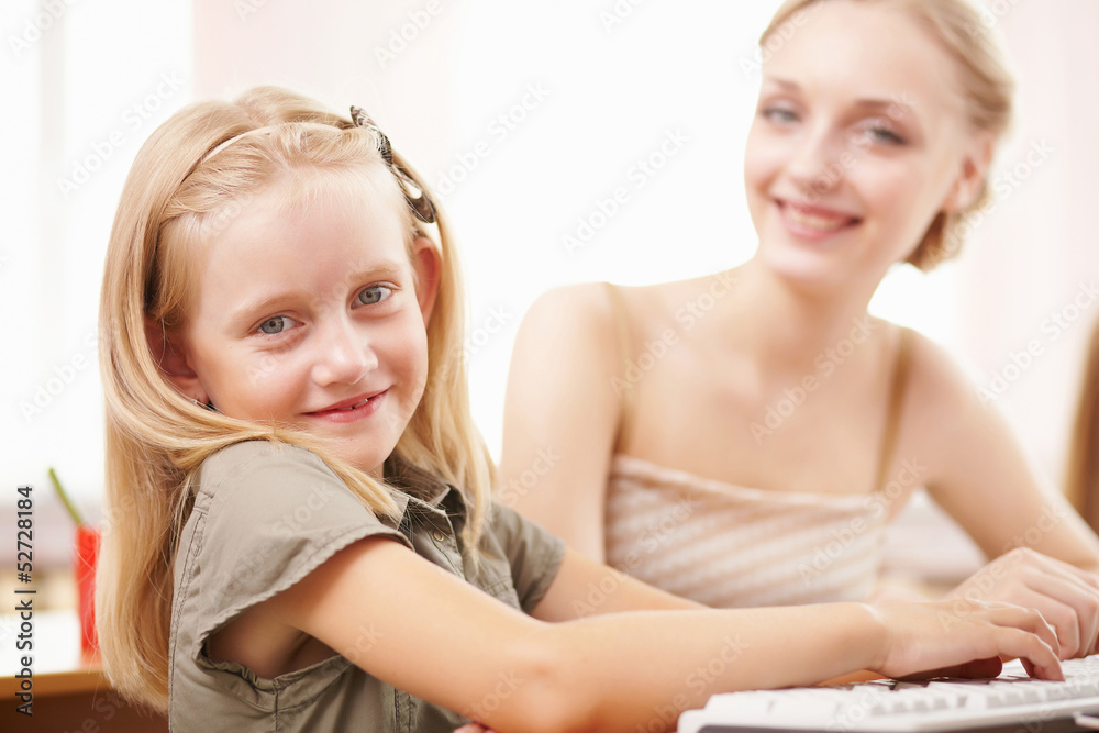Teacher at school Teacher at school