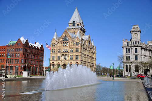 Photography Syracuse Saving Bank,Clinton Square,Syracuse,New York State
