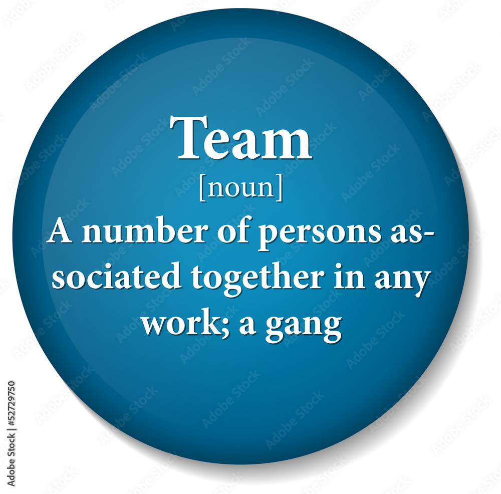 EPS 10 Vector of dictionary term of team word EPS 10 Vector of dictionary term of team word