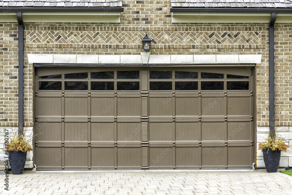 Fototapeta premium Two car wooden garage